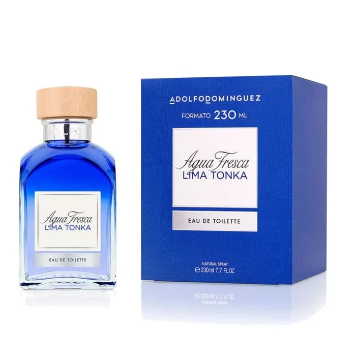 Fragancia de la marca Adolfo Dominguez, masculina, agua Fresca Ltonka eau de toilette 230 mililitros