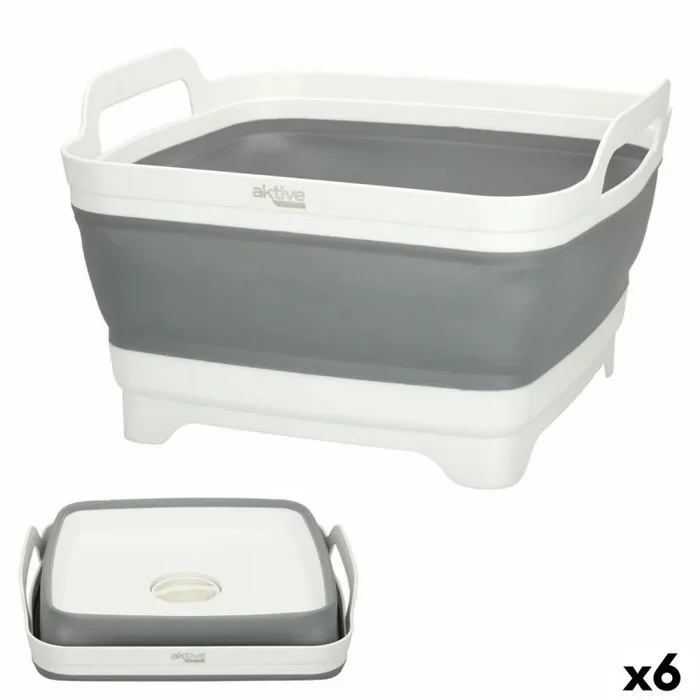 Fregadero aktive plegable 8,5 l camping 30,5 x 20 x 30 cm 6 unidades