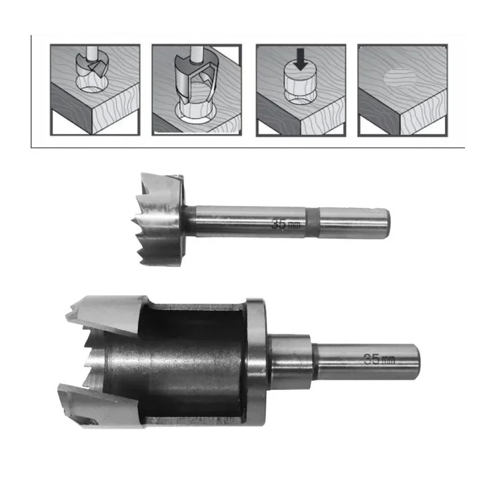 Fresa para madera Awtools, modelo 25mm, herramienta profesional para carpintería, ideal para cortes amplios, alta precisión y durabilidad en trabajos exigentes