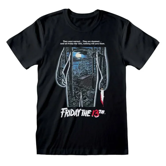 Friday the 13th – poster (unisex black t-shirt) large
