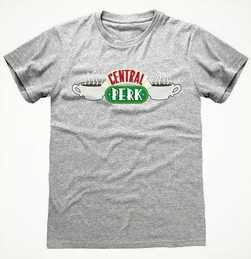Friends – central perk white (unisex white t-shirt) medium