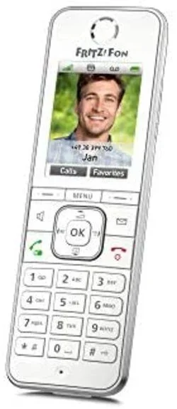 Fritz!Fon C6 International – Teléfono inalámbrico DECT, HD, Pantalla a Color, Compatible con Fritz!Box con Base DECT, menú en Español