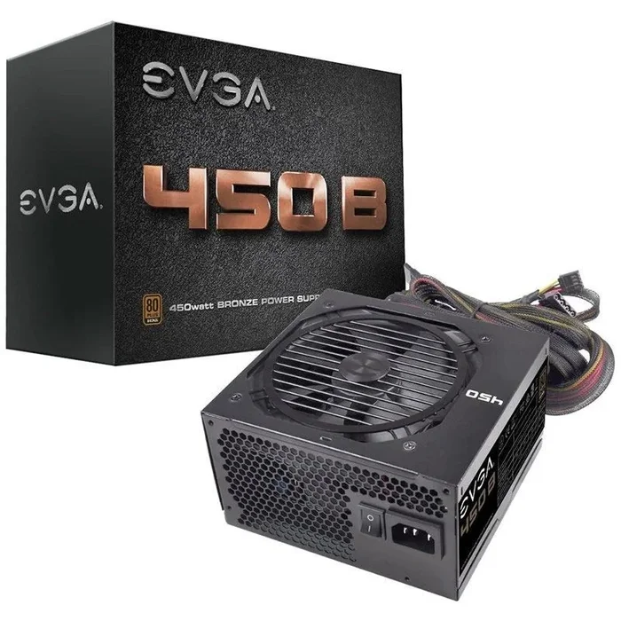 Fuente de alimentación evga 450 b/ 450w/ ventilador 12 cm/ 80 plus bronze