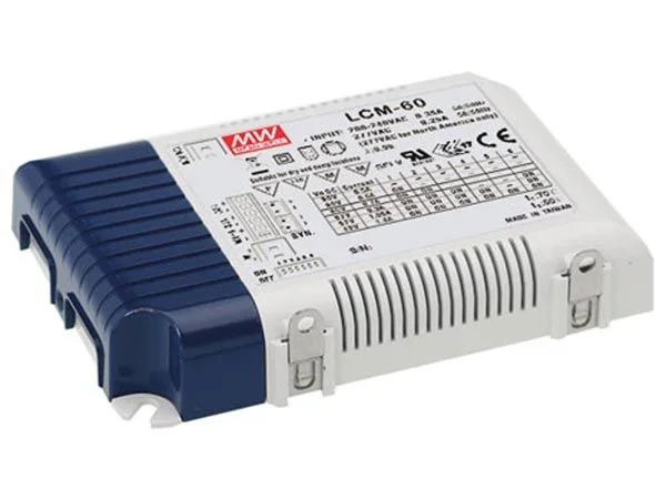 Fuente de alimentación led con luminosidad regulable – corriente constante – 60 w – corriente de salida seleccionable con pfc