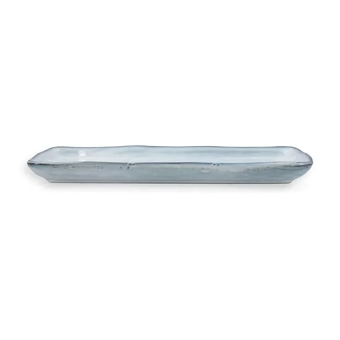 Fuente de cocina quid boreal azul cerámica 28 x 14 cm (4 unidades) (pack 4x)