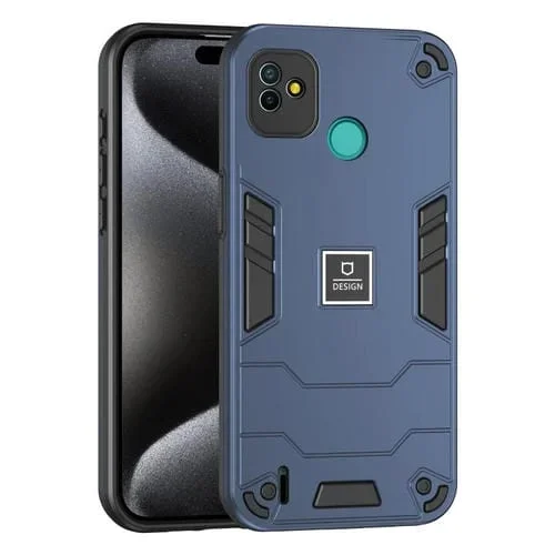 Funda 2 En 1 para Tecno Pop 5P a Prueba de Golpes (Azul)