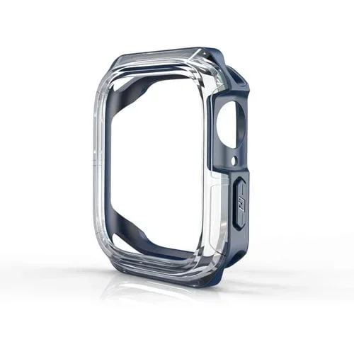Funda Armadura Transparente Dos Colores para Apple Watch Series 6 SE 5 4 40mm (Azul Midnight)