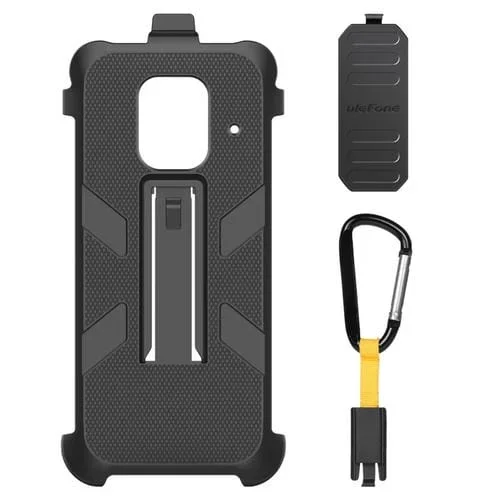 Funda Back Clip con Carabiner para Ulefone Power Armor 14 Pro (Negro)