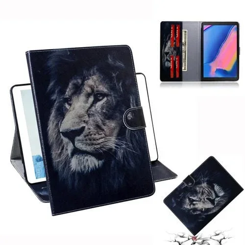 Funda Cuero Galaxy Tab A 8 (2019) P200 P205 Soporte Tarjeta Billetera (León)