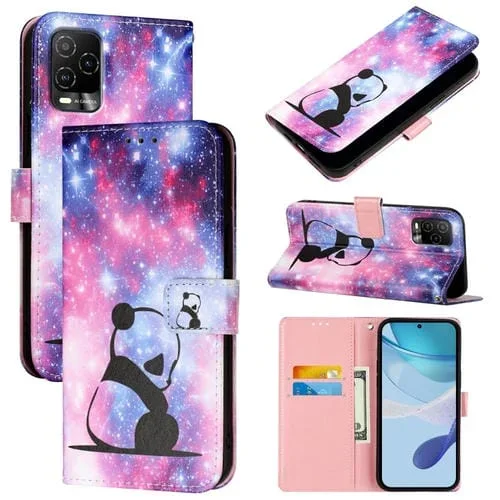 Funda de Cuero Blu View 5 Pro con Diseño de Dibujos Panda Bebé