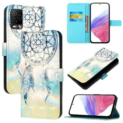 Funda de Cuero Blu View 5 Pro Tapa Horizontal Pintura 3D (Dream Wind Chimes)