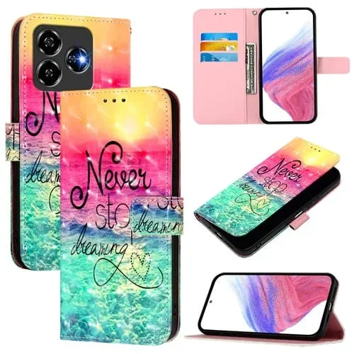 Funda de Cuero con Tapa Horizontal para ZTE Blade V60 Vita/V60 (Chasing Dreams)
