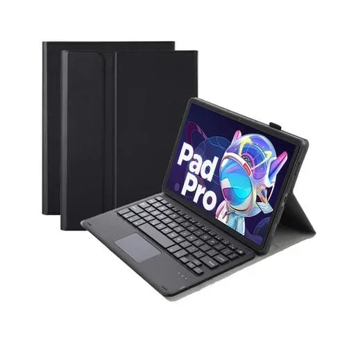 Funda de Cuero con Teclado Bluetooth AM18-A y Panel Táctil para Lenovo Xiaoxin Pad Pro 2022 (Negro) 11,2 Pulgadas