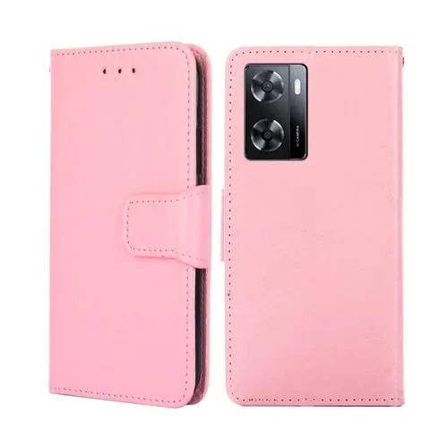 Funda de Cuero Flip para OnePlus Nord N20 Se 4G Crystal Texture (Rosa)