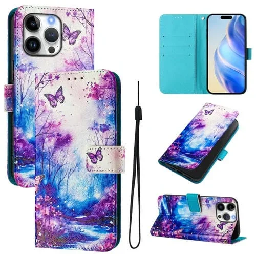 Funda de Cuero iPhone 16 Pro Max Diseño Dibujo Artístico (Dreamland)