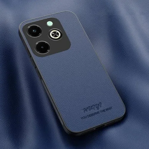 Funda de Cuero Magnética Magsafe para Infinix Hot 40I (Azul)