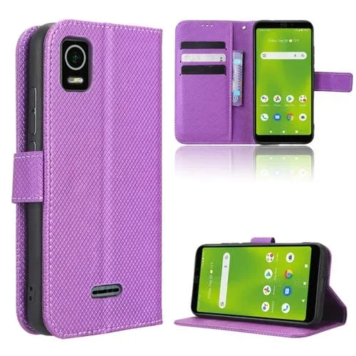 Funda de Cuero para Cricket Debut Smart con Textura Diamond (Púrpura)