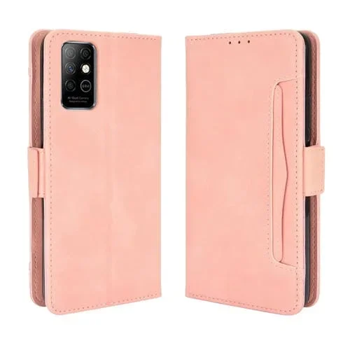 Funda de Cuero para Infinix Nota 8 X692 Estilo Billetera con Ranuras para Tarjeta (Rosa)