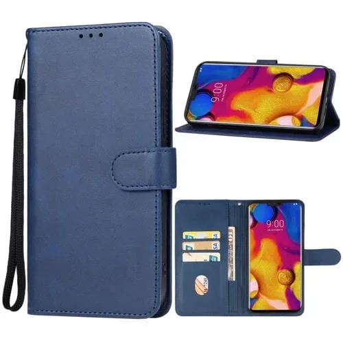 Funda de Cuero para LG V40 Thinq para Teléfono (Azul)