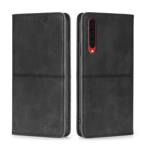 Funda de Cuero para Rakuten Big Cow con Tapa Horizontal Magnética (Negro)