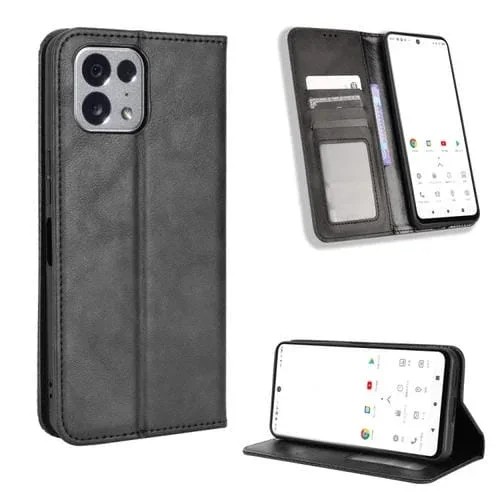 Funda de Cuero para Tone E22 con Hebilla Magnética y Textura Retro (Negro)