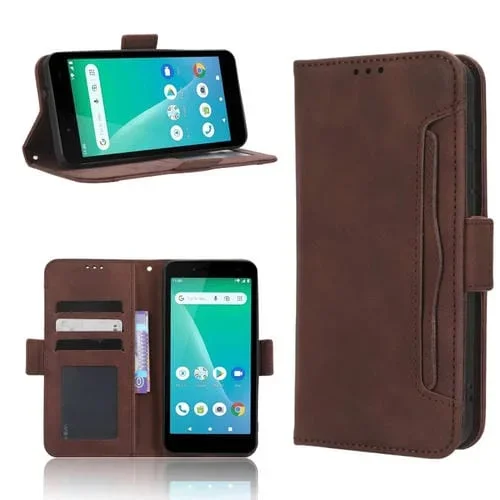 Funda de Cuero Unimax Umx U696Cl Skin Feel con Ranuras para Tarjetas (Marrón)