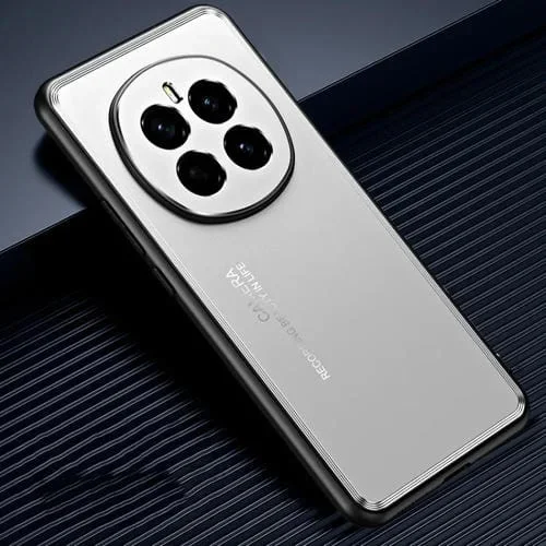 Funda de Metal Esmerilado para Teléfono Honor Magic7 (Plateada)