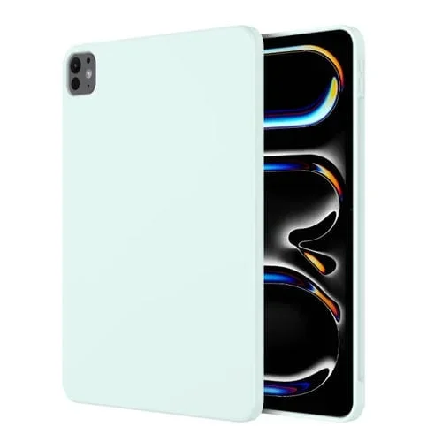 Funda de Microfibra de Silicona Mutural para iPad Pro 11 (2024) (Azul Cielo)