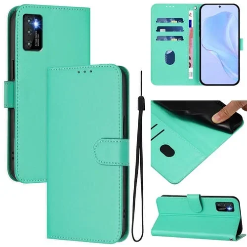 Funda de Piel Sintética con Cordón para Cubot P50 (Verde)