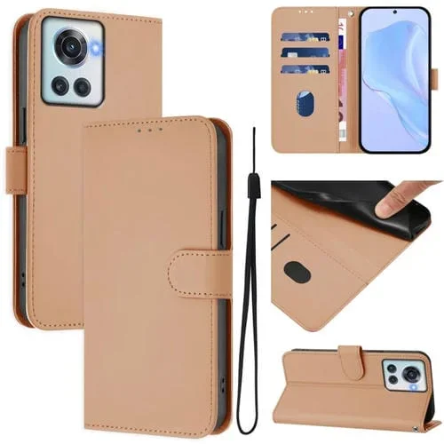 Funda de Piel Sintética con Cordón para OnePlus 10R/Ace (Piel)