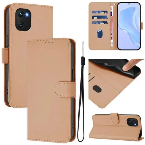 Funda de Piel Sintética con Cordón para Teléfono Umidigi Power 7/7S (Piel)