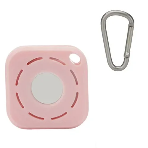 Funda de Silicona Antipérdida Tracker para AirTag (Rosa) con Hebilla D