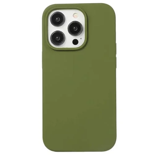 Funda de Silicona Líquida para iPhone 12 Pro Max (Verde Pino)