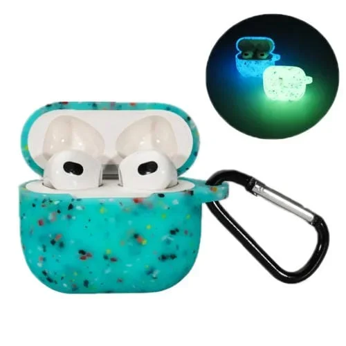 Funda de silicona para auriculares AirPods Pro Bluetooth (Verde luminoso)