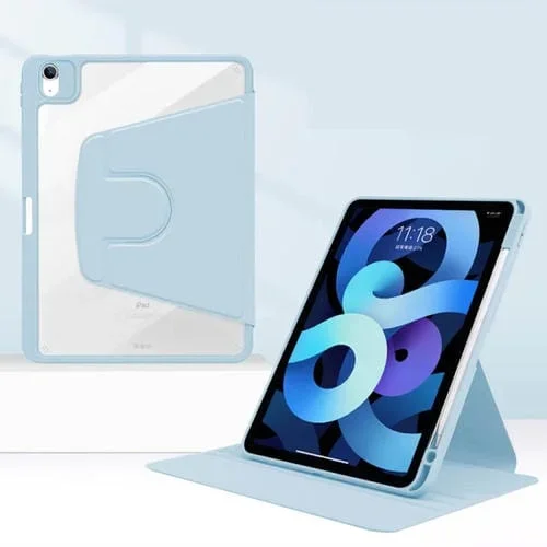 Funda de Tableta Cuero Giratoria Acrílica iPad Pro 11 2022 / 2021 / 2020 / 2018 (Azul)