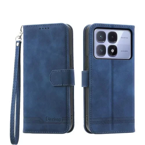 Funda de Teléfono de Cuero Sintético TPU + Pu Dream Line de Dierfeng para Redmi K70 Ultra (Azul)