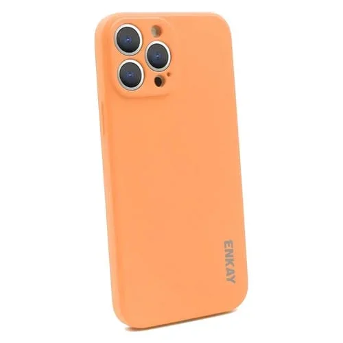 Funda de teléfono Enkay iPhone 14 Pro Max suave a prueba de golpes silicona líquida (Rosa)