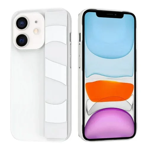 Funda de Teléfono iPhone 11 con Soporte de Pulsera de Silicona (Blanco)