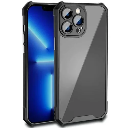 Funda de Teléfono iPhone 11 Pro Max a Prueba de Golpes con Textura de Fibra de Carbono (Negro)