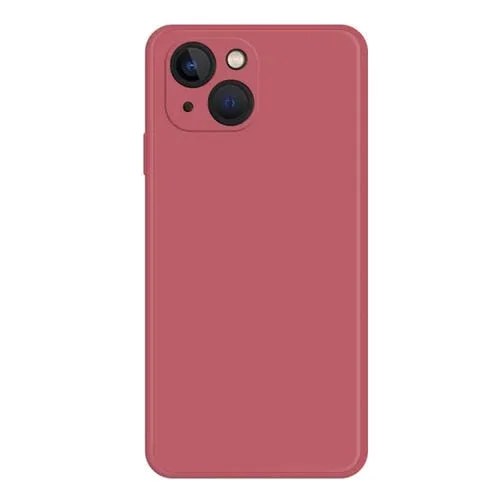 Funda de Teléfono iPhone 15 Silicona Líquida de Imitación (Rojo)