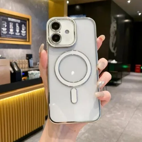 Funda de Teléfono TPU Magsafe para iPhone 16 Plus (Blanca)