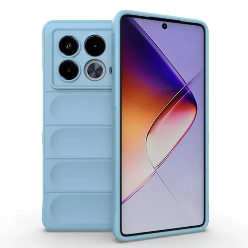 Funda de Teléfono TPU y Franela Infinix Note 40 5G Protección Mágica (Azul Claro)