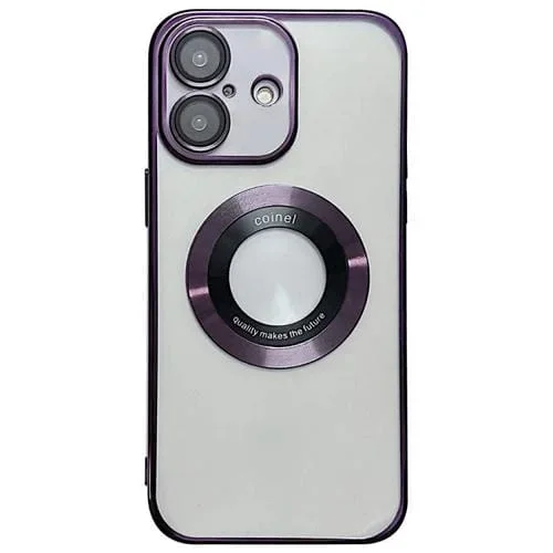 Funda de TPU Magsafe galvanizada para iPhone 17 (morada)