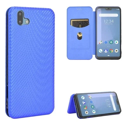 Funda Flip Horizontal Magnética TPU + PC para Fujitsu Arrows U / 801Fj / Arrows J con Ranura para Tarjeta (Azul)