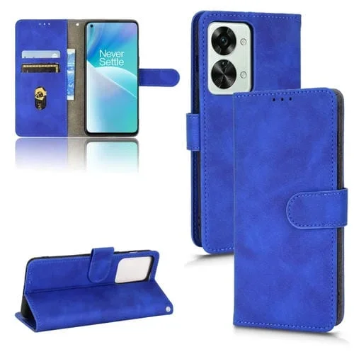 Funda Flip Leather Magnética para OnePlus Nord 2T 5G Skin Feel (Azul)