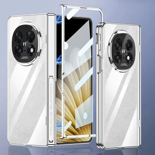 Funda Gkk con Bisagra Magnética Integrada para Oppo Find N5 (Plateada)