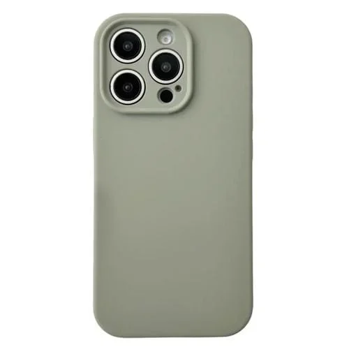 Funda híbrida de poliuretano termoplástico TPU con chip IC Magsafe para iPhone 15 Pro Max (Gris)