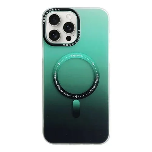 Funda híbrida para iPhone 11 Pro Magsafe Imd Gradient PC TPU (Verde)