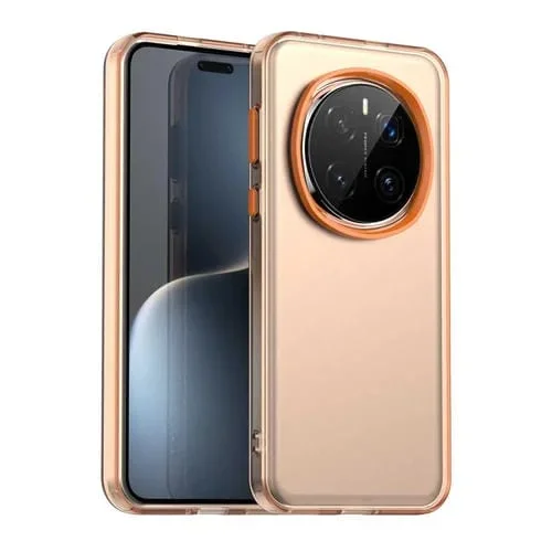 Funda híbrida TPU a prueba de golpes para Honor Magic7 Pro Candy PC (Naranja)