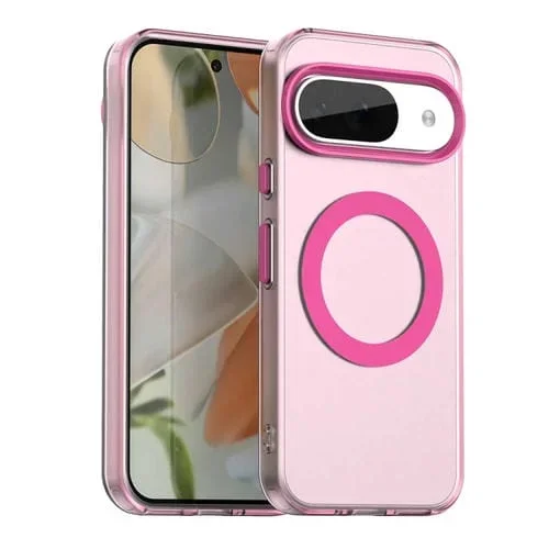 Funda híbrida TPU para PC con Magsafe Candy para Google Pixel 9 (Roja)